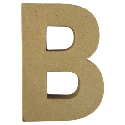 Letter B van papier mache voor decoratie 10041945