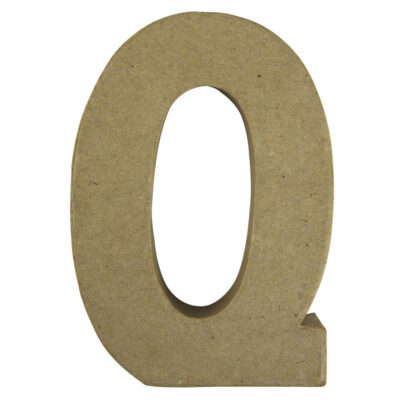 Letter Q van papier mache voor decoratie 10041960