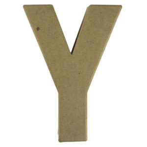 Letter Y van papier mache voor decoratie 10041968