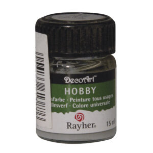 Lichtgrijze acrylverf/allesverf potje 15 ml hobby/knutselen 10040814