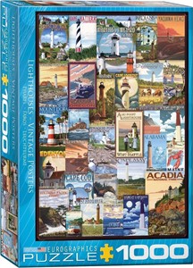 Lighthouses Vintage Posters Puzzel (1000 stukjes) 27698712513