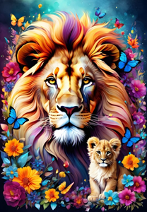 Lions - Maternal Love Collection Puzzel (1000 stukjes) 38365819307