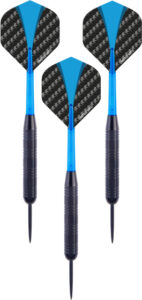 Longfield Darts Steeltip Dartpijl Set 23 gram Zwart/Blauw 3 stuks 1024731