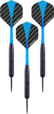 Longfield Darts Steeltip Dartpijl Set 23 gram Zwart/Blauw 3 stuks 1024731