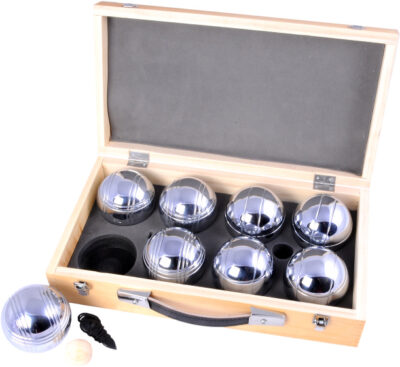 Longfield Games Jeu de Boules Set 8 Ballen in Luxe Opbergkist 62722