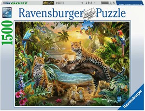 Luipaarden In De Jungle Puzzel (1500 stukjes) 35189955447