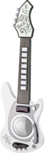 Luna elektronische gitaar Music junior 65 cm wit/grijs 3 delig 1010515