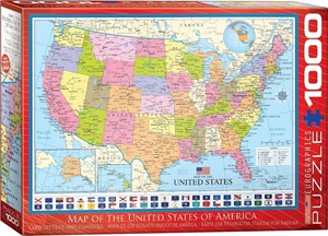 Map of the USA Puzzel (1000 stukjes) 37579026127