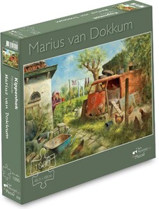 Marius van Dokkum - Kippenhok Puzzel (1000 stukjes) 33725810825