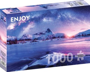 Melkweg over de Lofoten - Norwegen Puzzel (1000 stukjes) 37463141112