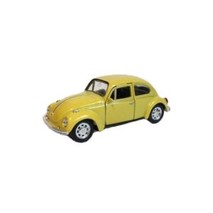 Metalen gele Volkswagen Beetle auto schaal 1:39 10077315