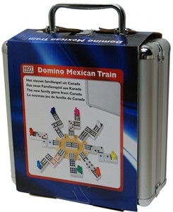 Mexican Train Domino in Aluminium Koffer (Dubbel 12) 36510363483