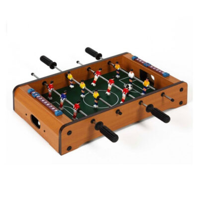 Mini tafelvoetbal spel voor op de eettafel 51 x 31 cm 10201664