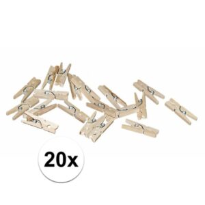 Miniknijpers naturel 20 stuks 10075120