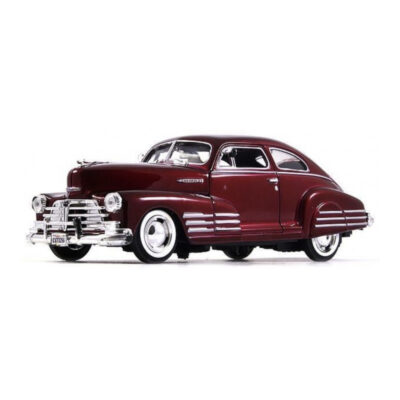 Modelauto Chevrolet Fleetline Aerosedan 1948 rood schaal 1:24/21 x 8 x 6 cm 10233741