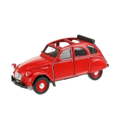 Modelauto Citroen 2CV cabrio rood 1:36 10172783