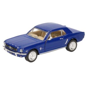 Modelauto Ford Mustang 1964 blauw 13 cm 10153808