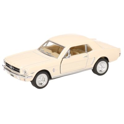 Modelauto Ford Mustang 1964 creme 13 cm 10153809