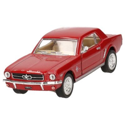 Modelauto Ford Mustang 1964 rood 13 cm 10153807