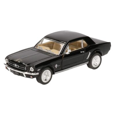 Modelauto Ford Mustang 1964 zwart 13 cm 10153811