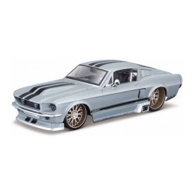 Modelauto Ford Mustang GT 1967 grijs schaal 1:24/19 x 7 x 5 cm 10240841