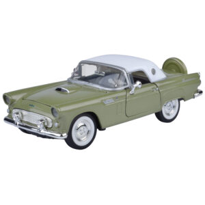 Modelauto Ford Thunderbird cabrio 1956 groen schaal 1:24/19 x 7 x 6 cm 10300695