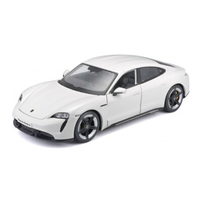 Modelauto Porsche Taycan wit schaal 1:24/20 x 8 x 6 cm 10241127