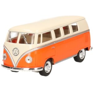 Modelauto Volkswagen T1 oranje/wit 13