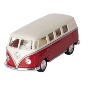 Modelauto Volkswagen T1 rood/wit 13