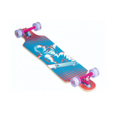 Muuwmi longboard Compact 83 x 22 cm blauw/roze 832058