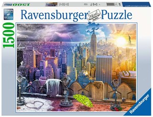 NY Skyline Dag en Nacht Puzzel (1500 stukjes) 25770909079