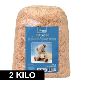 Naturel houtwol 2 kilo vulmateriaal 10170654