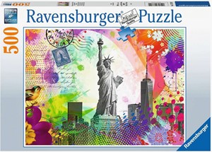 New York Postcard Puzzel (500 stukjes) 35211596777