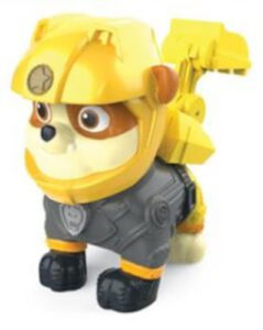 Nickelodeon speelfiguur Paw Patrol Rubble Hero Pup 6 cm geel 920365