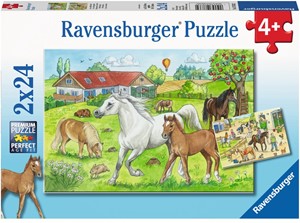 Op de Manege Puzzel (2x24 stukjes) 23688990379