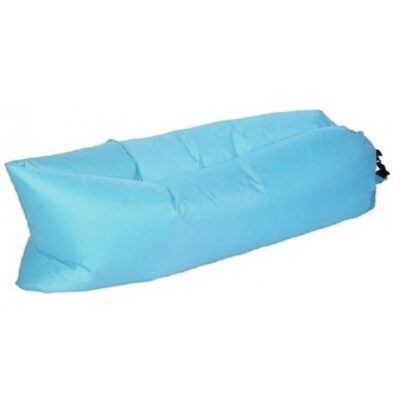 Opblaasbaar loungebed/luchtbed blauw 220 x 70 cm 10155625