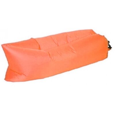 Opblaasbaar loungebed/luchtbed oranje 220 x 70 cm 10155622