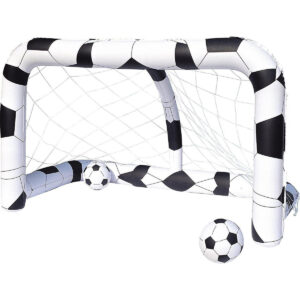 Opblaasbaar speelgoed voetbal doel met ballen 213 x 122 cm 10057105