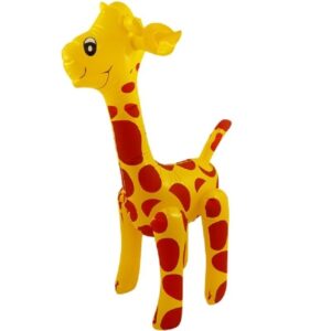 Opblaasbare giraffe 59 cm decoratie/speelgoed 10174730