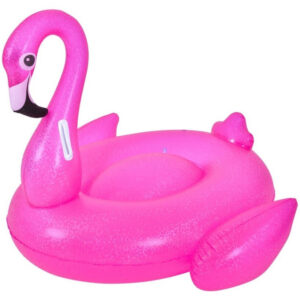 Opblaasbare zwembad luchtbed/ride-on dieren flamingo 110 x 102 x 86 cm 10288017