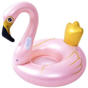 Opblaasbare zwembad luchtbed/ride-on dieren flamingo 115 x 115 x 70 cm volwassenen 10288027