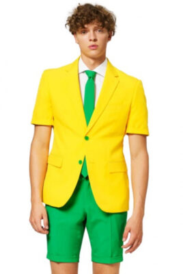 OppoSuits verkleedpak zomer Australian heren groen/geel mt 46 420345