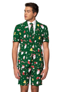 OppoSuits zomer verkleedpak Santaboss heren polyester groen mt 62 420668