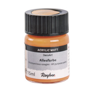 Oranje acrylverf/allesverf potje 15 ml hobby/knutselmateriaal 10040804