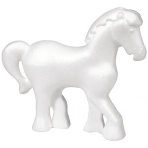 Paarden gemaakt van piepschuim 15 cm 10046777