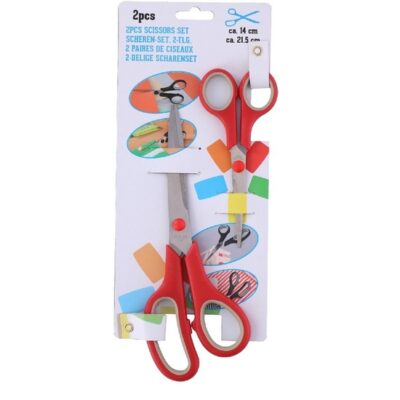 Papier scharen set van 2 stuks 10136385