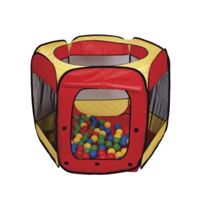 Paradiso Toys speeltent met 100 ballen 100 x 75 cm rood/geel 295196