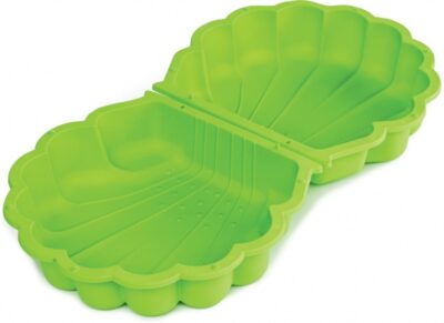 Paradiso Toys zandbak met deksel Schelp 87 x 78 x 18 cm groen 328285