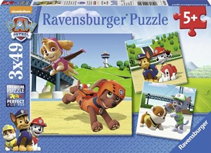 Paw Patrol - Team op 4 Poten Puzzel (3x49 stukjes) 27151717253