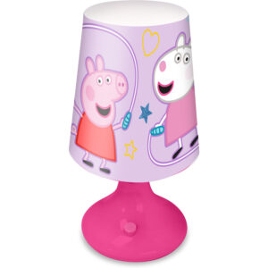 Peppa Pig tafellamp/bureaulamp/nachtlamp voor kinderen - roze - kunststof - 18 x 9 cm 10383519